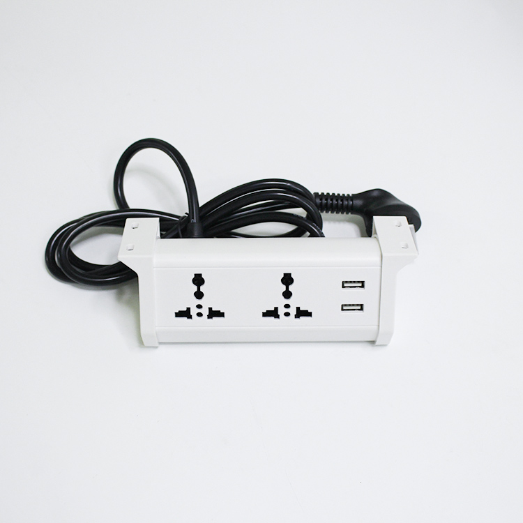 UL approved office table power outlet hanging desk socket with usb