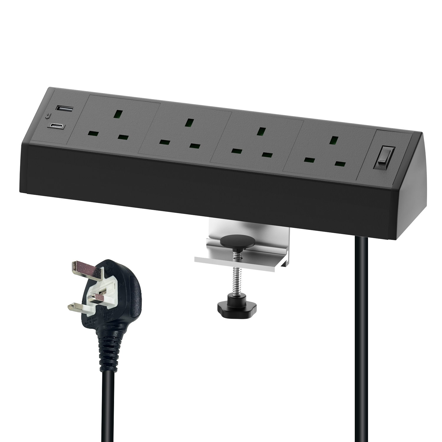 Desk Removable Clamp Power Socket